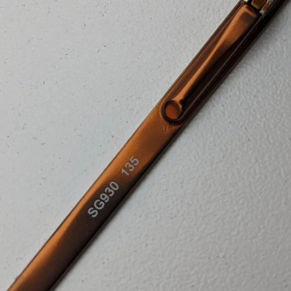 🕶️Sungear SG930 Matte Brown Rectangular Aviator Sunglasses 58/16-135 /JLG633🕶️ - Picture 6 of 8